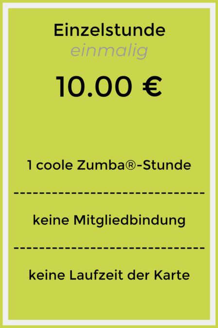 Zumba Augsburg Einzelstunde