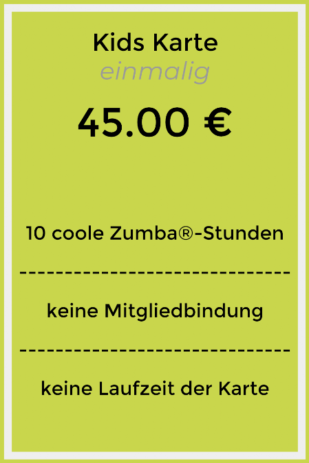 Zumba Augsburg Kids Karte Zumba Augsburg Kids Karte